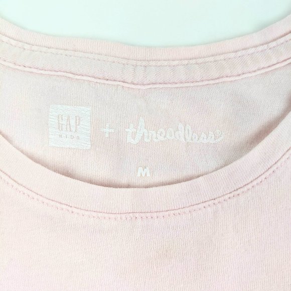 Gap Pink T-Shirt with Dog and Bunting Banner Girls Medium - Picture 5 of 8